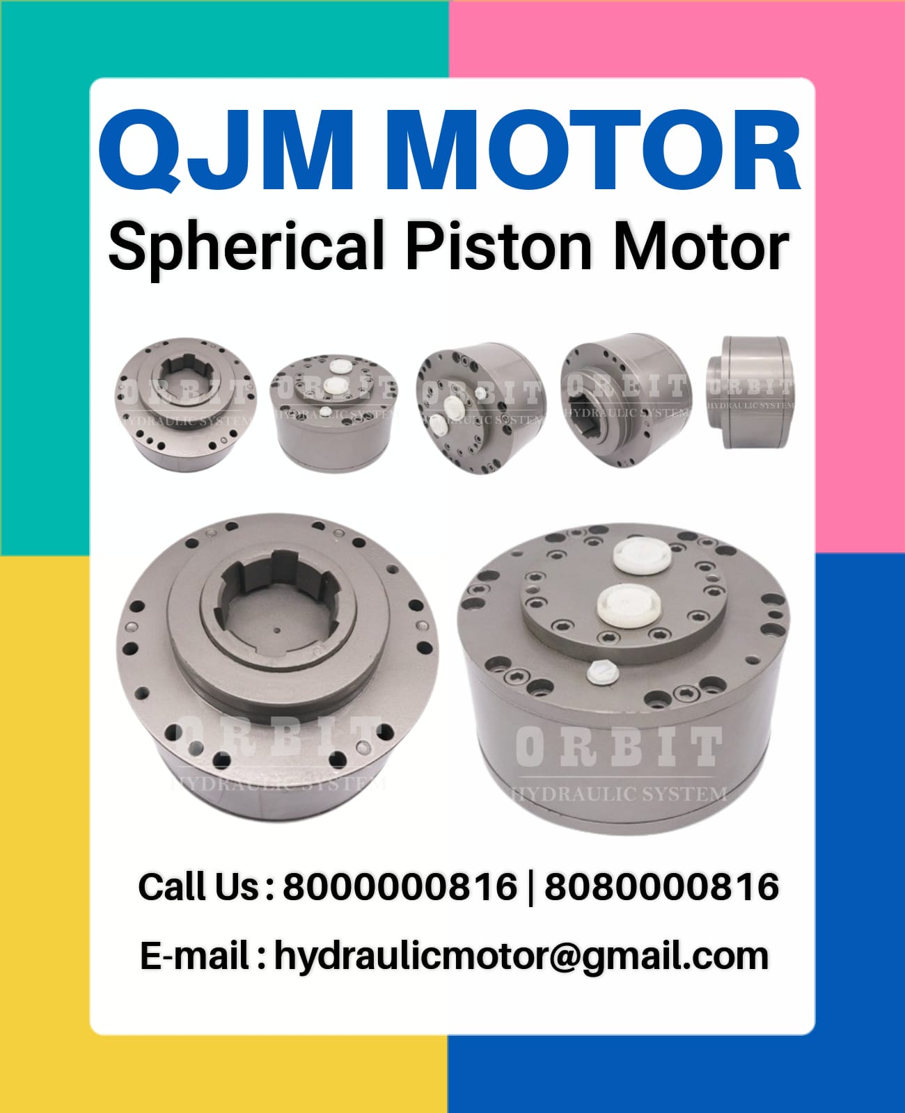 QJM Sphere Piston Hydraulic Motor in Thane Maharashtra India