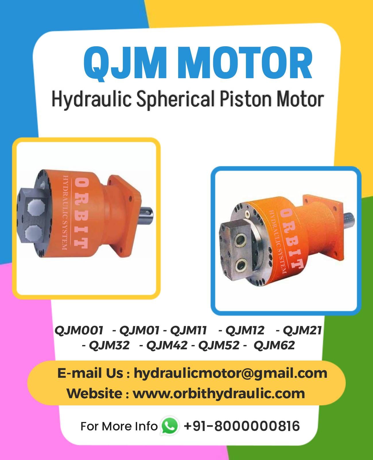 1QJM11-0.63S Spherical Piston Hydraulic Motor in India