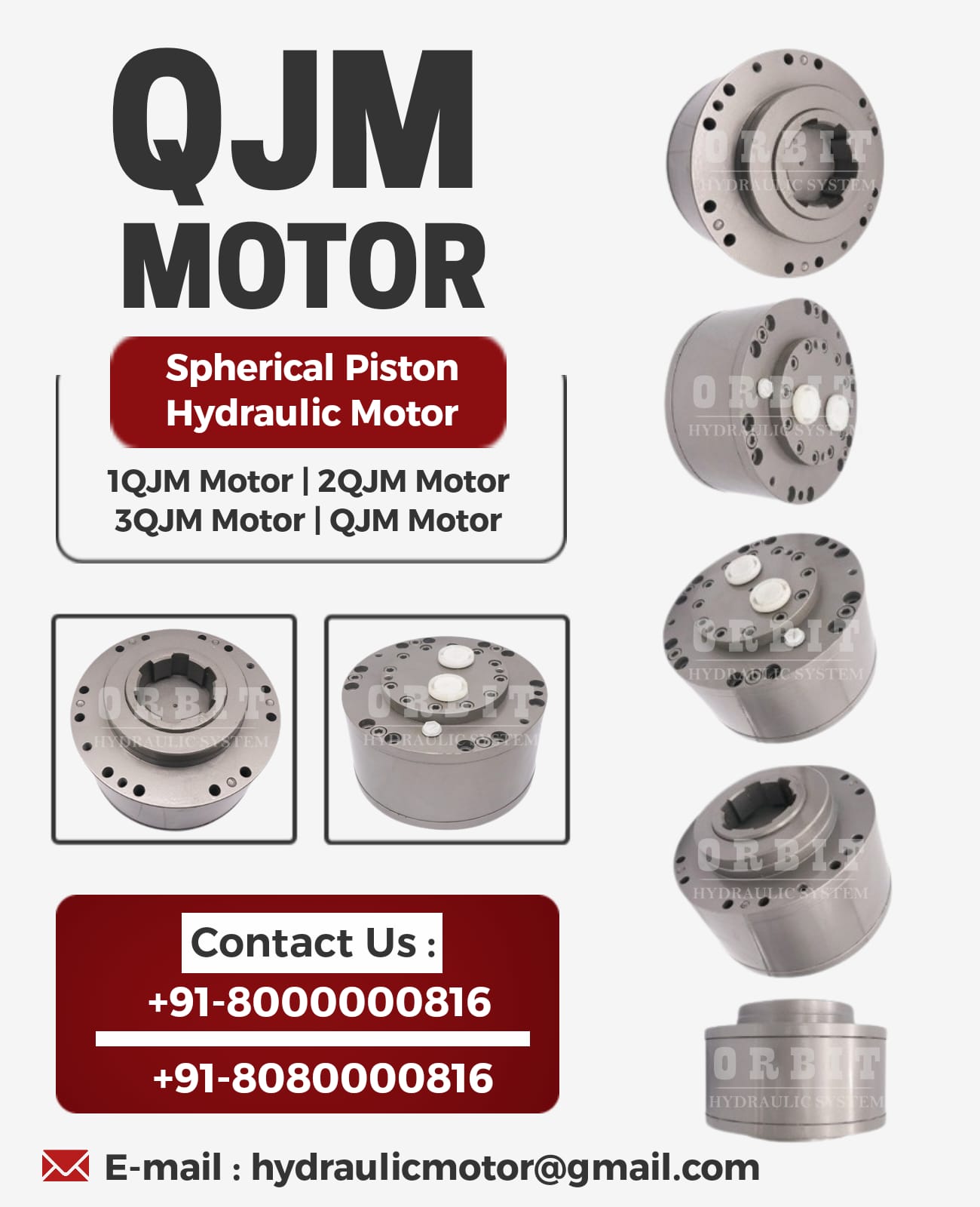 1QJM11-0.32S Spherical Piston Hydraulic Motor in India