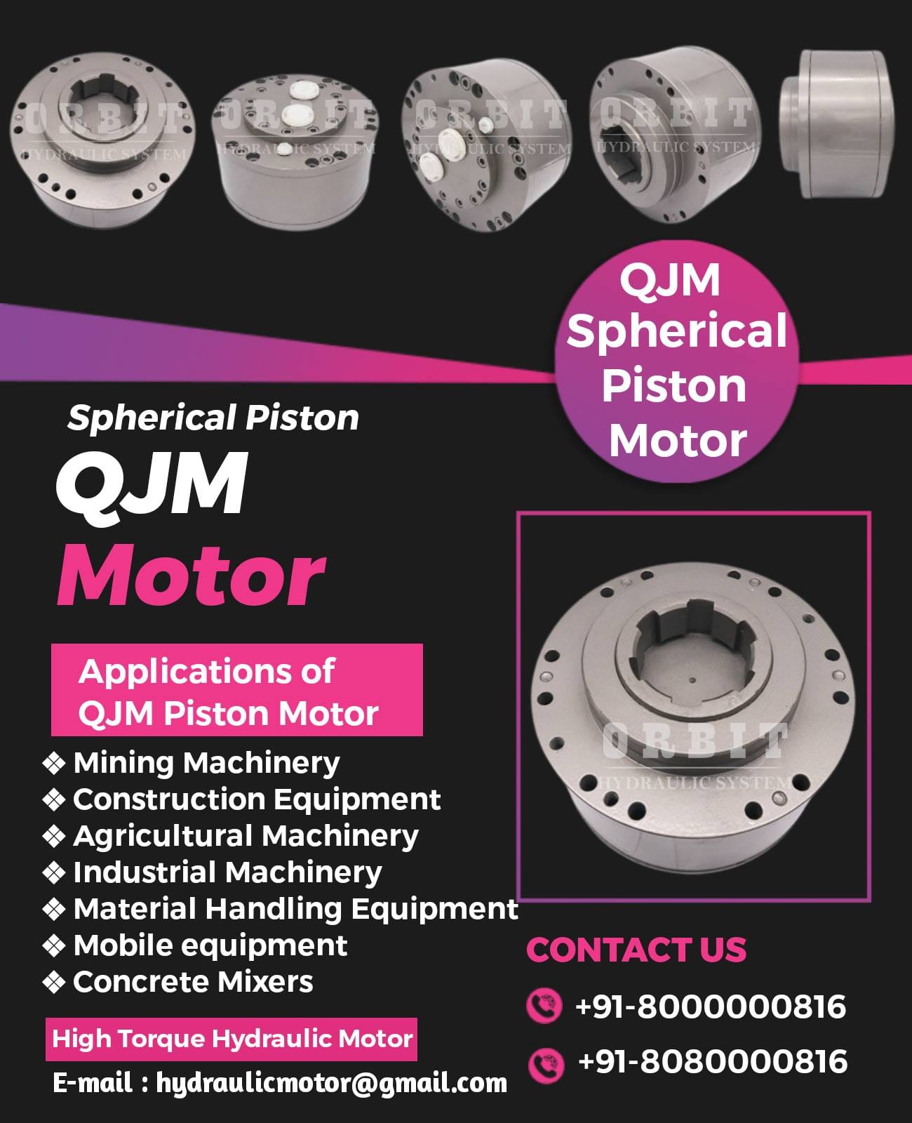 QJM Hydraulic Motor in Howrah West Bengal India